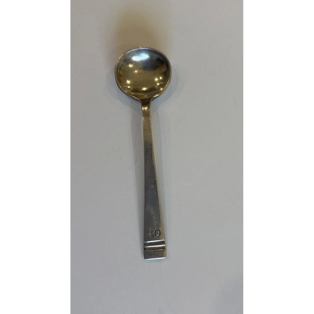 P&O Mappin and Webb Silverplate Salt/Condiment Spoon Navigation Cruise Flatware